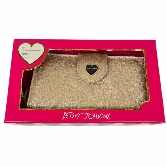 Betsey Johnson Tech Celly Wallet, Gold - Picture 4 of 7